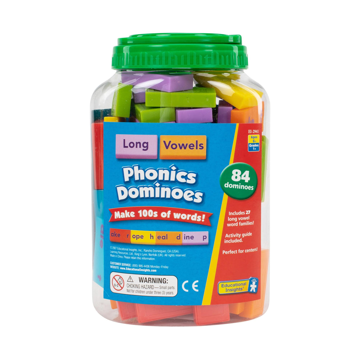 Educational Insights Phonics Dominoes: Long Vowels