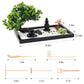 Zen Garden Kit for Desk Decor - Premium Beautiful Japanese Mini Sand Box Set Home, Office with Black Wooden Tray, White Sand, Rake Tools Desktop