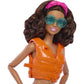 Barbie HPL69 Surf Doll Articulated Mannequin Brown Surfboard Puppy Themed Accessories Children's Toy from 3 Years