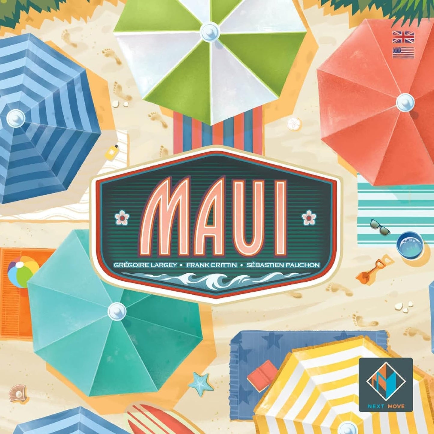 Maui Board Game - Hawaiian Beach Drafting and Tile-Laying Strategy Game, Create Patterns to Earn Points, Clever Risk and Reward Mechanics, Ages 8+