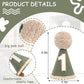 Agvgaza Wild One Birthday Hat - Wild Woodland First Birthday Decorations, Deep Green Hat, Safari Jungle Crown Photo Props Cake Smash for Baby Boys