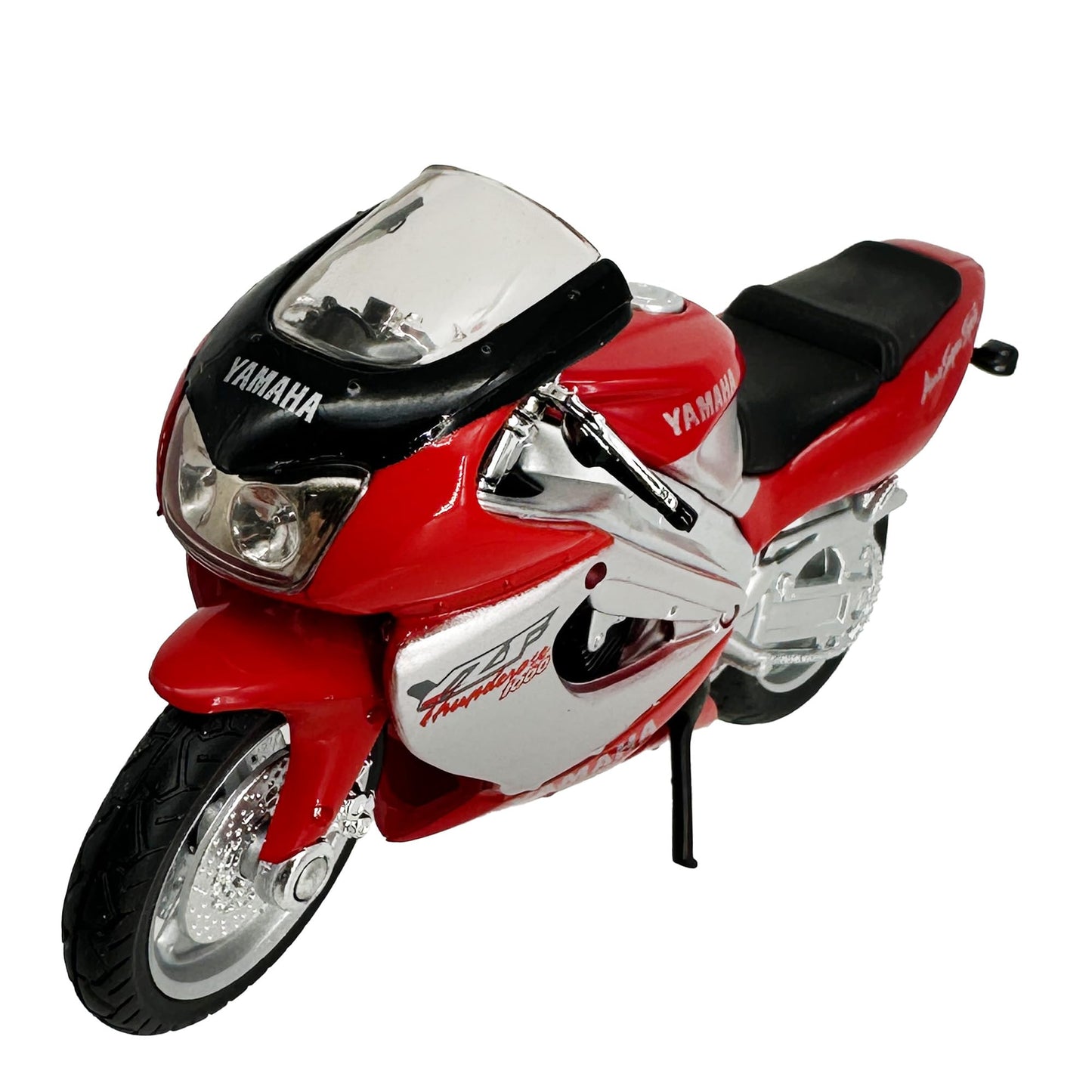 Welly Die Cast Motorcycle Red Yamaha 2001 YZF-1000R, 1:18 Scale, Collectible Model Dirt Bike
