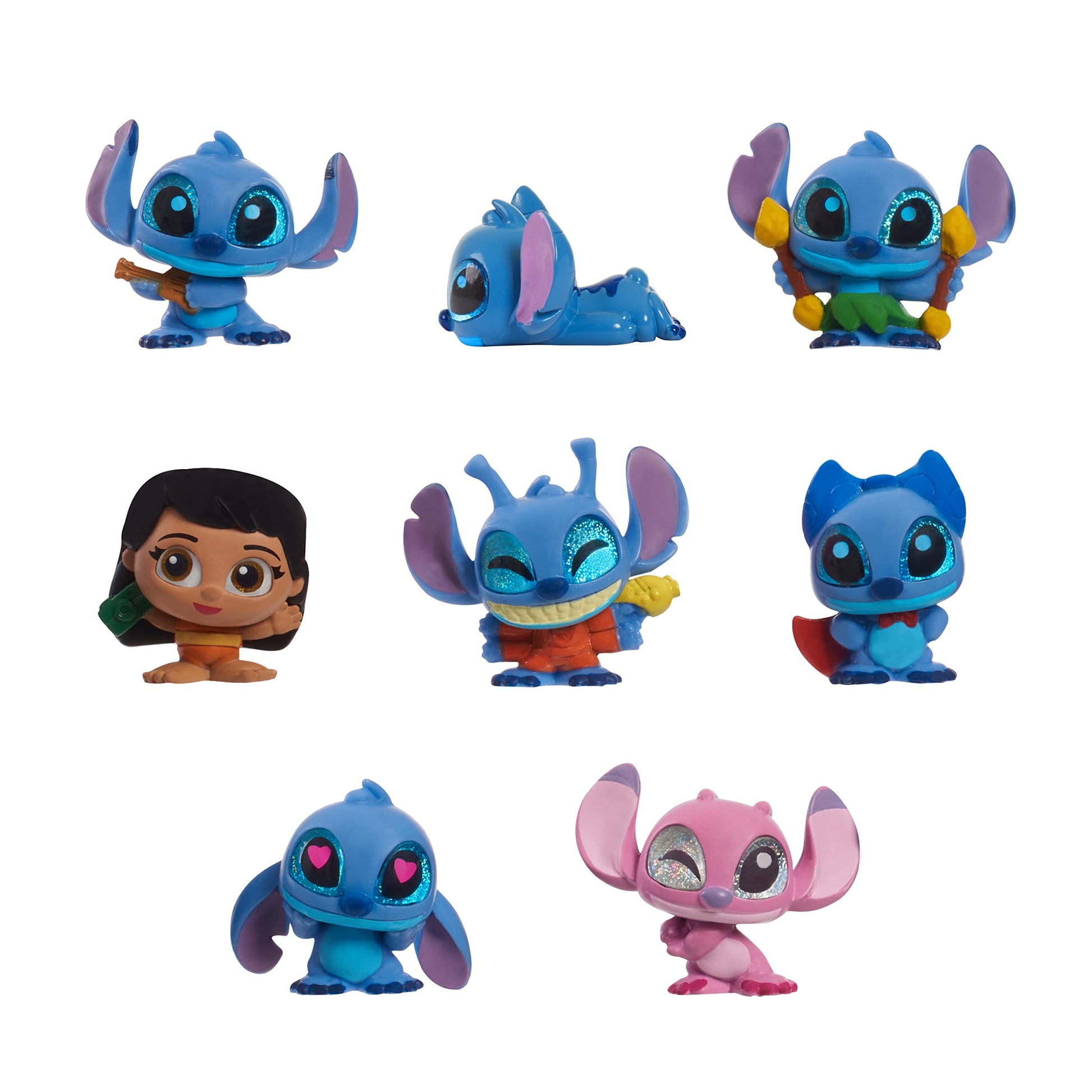 Disney Doorables Stitch Collection Peek, 8-pieces, 1.5-inch tall Collectible Figurines