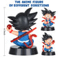 Lenporl DBZ Dragon Ball Action Figure Toys with 1.4 Inch Crystal Stars Dragon Ball and Transparent Base, Goko Action Figure with Gift Box for Birthday