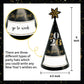 M1NTP1US + 24PCS Happy New Year Party Hats 2026 - New Year’s Eve Cone Hat Party Supplies Decorations