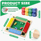 Shut the Box Game, 8.74in 8dice for 1-4 Players Educational Math Game