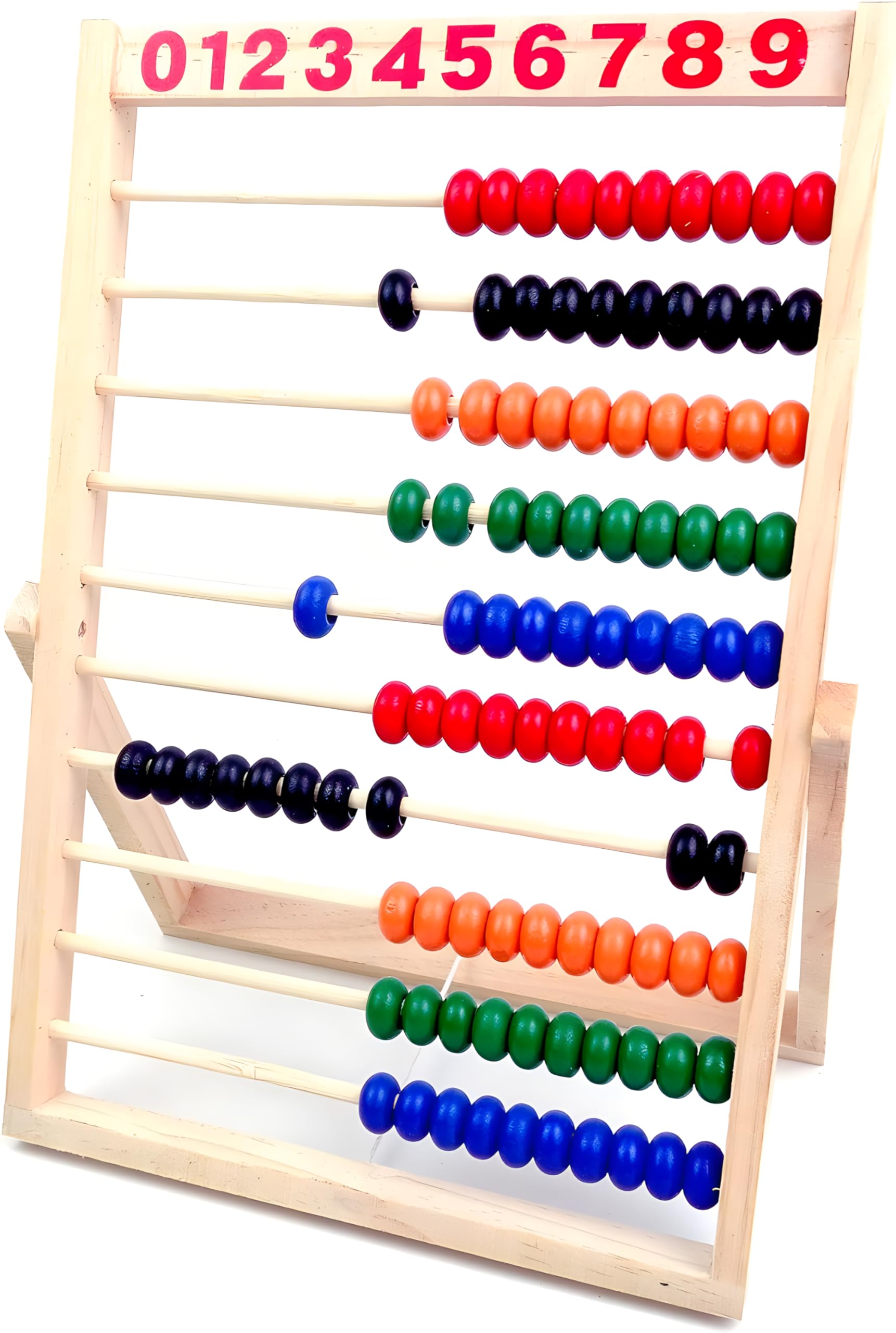 MAGIKON Wooden Abacus, 10 Rows Counting Frame 11.5in for Math