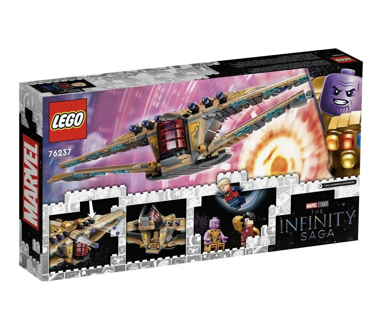 LEGO Marvel Sanctuary II Endgame Battle 76237 Thanos Spaceship Building Toy (322 Pieces) Gift 2021