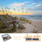 Heritage Puzzle Coastal Sunrise Beach Ocean Jigsaw Puzzle for Adults 1000 Pieces, Frameable 30" x 24" Relaxing Coastal Puzzles - Serene Scene on Sandy