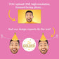 Big Dot of Happiness Custom Golden Birthday Face Cut Out Garland Banner, Personalized Yellow Birthday Party Decor, 30 Feet of Cord, 5 Photo Face
