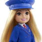 Barbie Chelsea Can Be Playset with Blonde Chelsea Pilot Doll (6-in), Luggage, Headset, Cockpit Wheel, Mini Plane, Glasses, for Ages 3 Years Old & Up