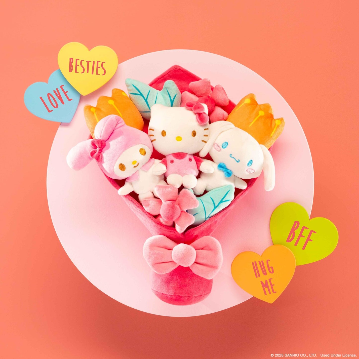 Jazwares Hello Kitty and Friends - 12-inch Plush Special Occasion Bouquet - 9 Plush - Officially Licensed Hello Kitty and Friends Product Ages 6+
