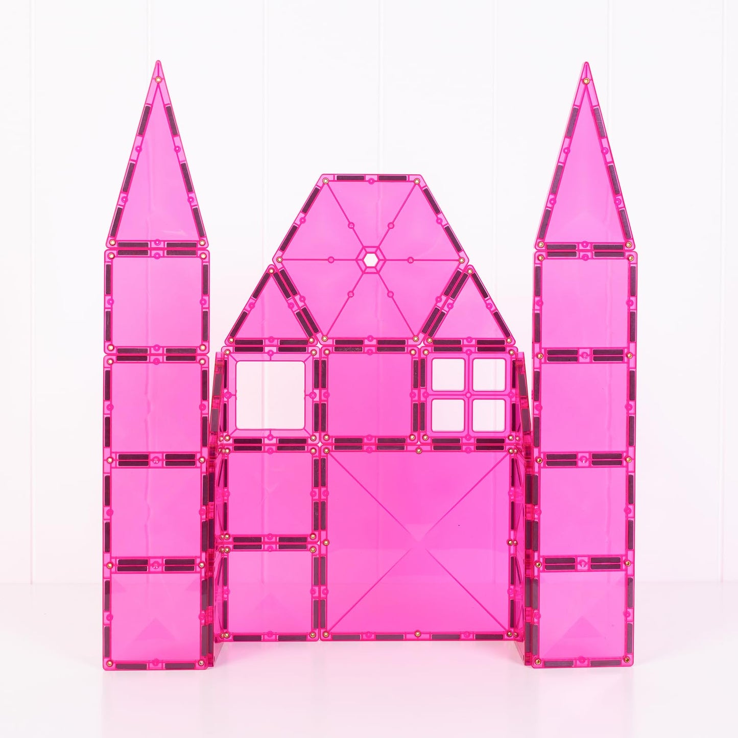 CONNETIX Magnetic Tiles Charity Edition Pink Pack, 20 Pieces