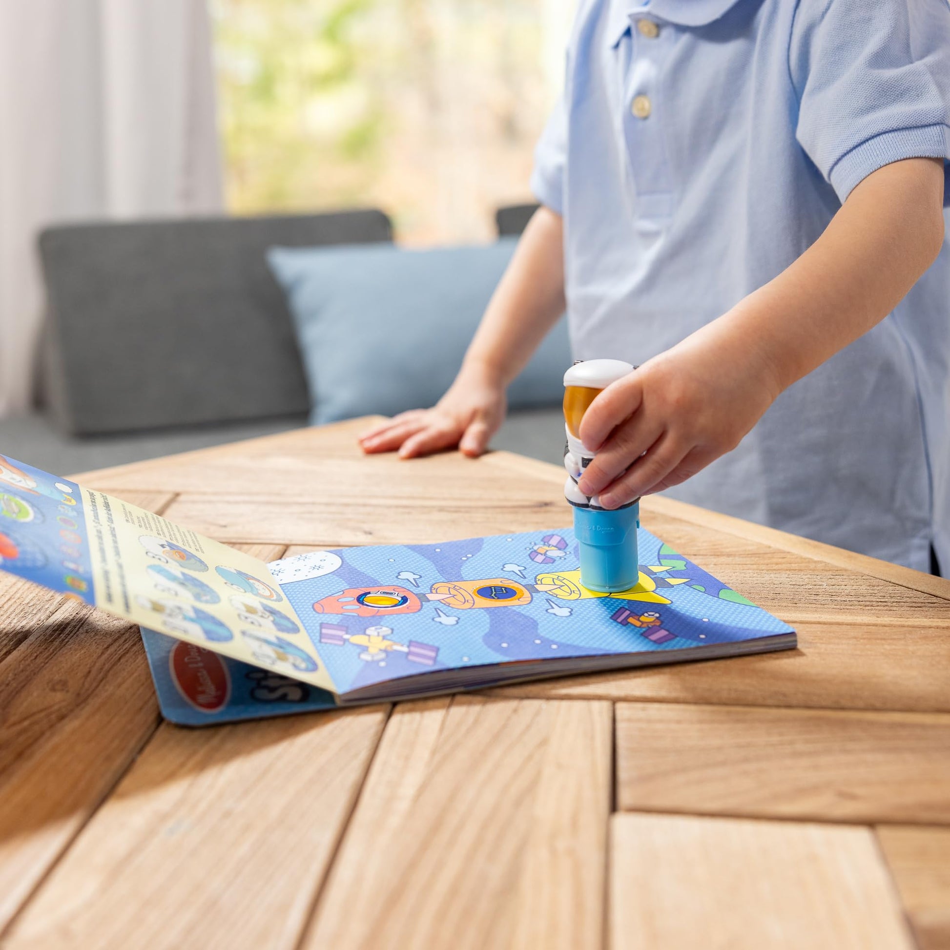 Melissa & Doug Sticker Wow! Astronaut Stamper Toy and Activity Pad