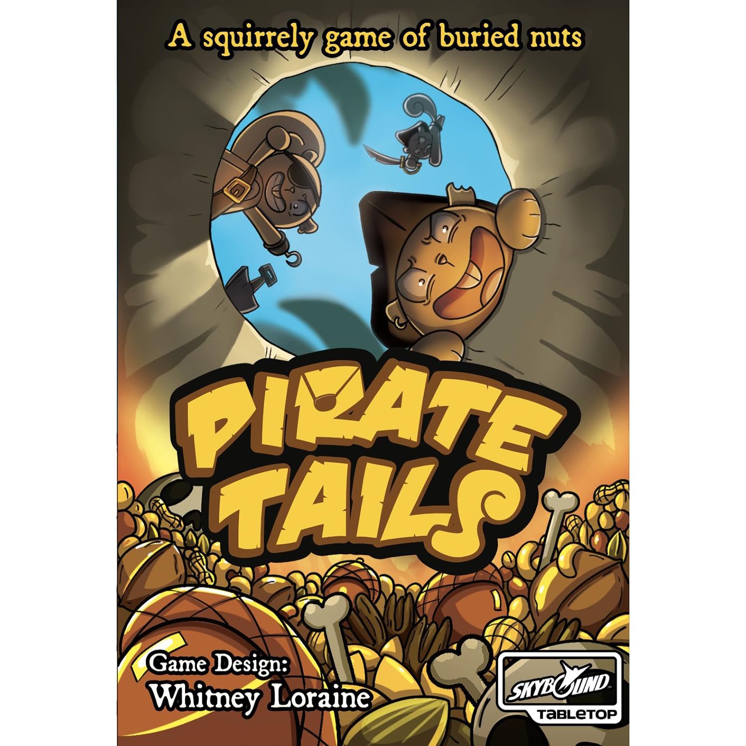 Skybound: Pirate Tails - A Squirrley Game of Buried Nuts, Collection Game, Ages 8+, 2-5 Players