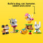 LEGO Classic Creative Pets, Building Brick Animals Toy, Kids Build a Dog, Cat, Rabbit, Hamster and Bird, Gift for Animal-Loving Boys and Girls Aged 5