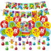 Number Birthday Decorations, Number Party Supplies Include Happy Birthday Banner, Cake Topper and Cupcake Toppers, Balloons for Kids Party Decor