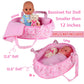 Baby Doll Cradle Bassinet Portable Doll Carrier Carry Bag Doll,Baby Doll Accessories Playset,Soft Pillow Quilt Bear,for 8-9-10-11-12 Inch Smaller