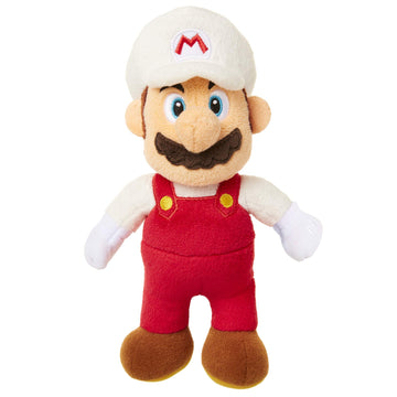 Super Mario Fire Mario Plush Stuffed Toy Figure 6" Scale