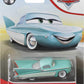 Disney Cars Toys Flo, Miniature, Collectible Racecar Automobile Toys Based on Cars Movies, for Kids Age 3 and Older, Multicolor