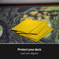 Curator® Tournament TCG Matte Sleeves - Standard Size (66x91mm) w/Black Backs - Non-PVC - “Honey” (Yellow) Palette Series - Compatible with Magic