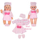 Baby Doll Clothes Accessories- 6 Sets for 9-10-11 Inch Alive Baby Doll,Dress Reborn Newborn Doll Accessories Gown Costumes Outfits, Xmas Present Toy