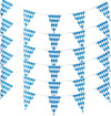 Alpurple 197 Feet Oktoberfest Bavarian Flag - 6 Packs Pennant Banner for German Themed Party Decorations