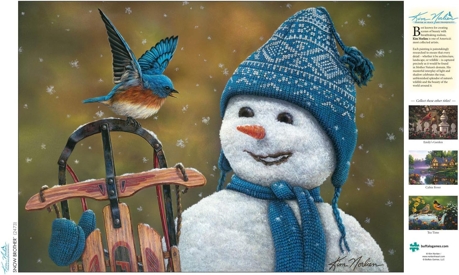 Buffalo Games - Snow Brother - 300 Large Piece Jigsaw Puzzle for Adults