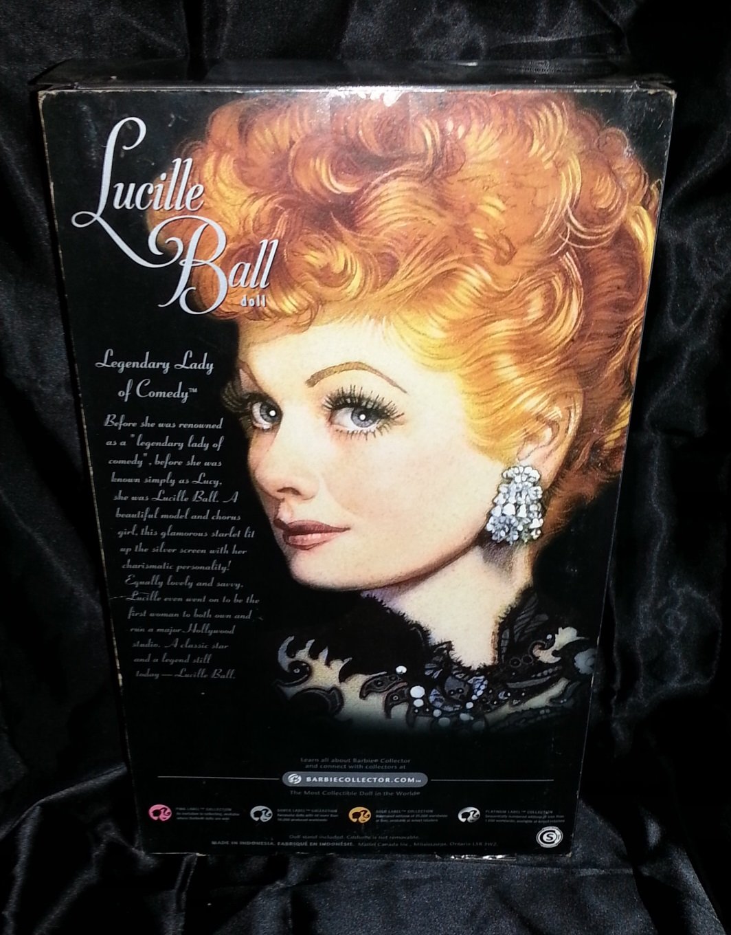Mattel 2008 Lucille Ball Legendary Lady of Comedy Doll in Black Dress