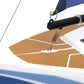 PLAYSTEAM Voyager 280 2.4GHz RC Motor Powered Sailboat in Blue - 17.5" Tall