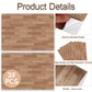 35 Pcs Miniature Dollhouse Wallpaper Self-Adhesive Mini DIY Floorboards Wall Paper Real Life DIY Decoration for Dollhouse(Brown)