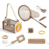 Montessori Wooden Bug Catcher Kit for Kids - 8-in-1 Outdoor Explorer Set with Habitat, Net & Magnifying Glass STEM Learning Toys for Ages 3-8 Nature