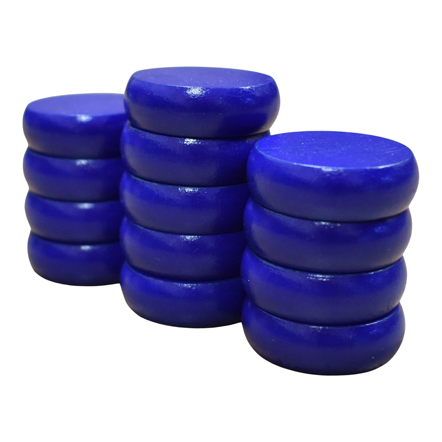 26 Red and Blue Crokinole Discs - Full Set (Large Discs - 1 1/4 Inch Diameter (3.2cm))