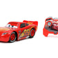 Jada Toys Pixar Cars 1:24 Lightning McQueen RC Remote Control Car 2.4 GHz Red Toys for Kids
