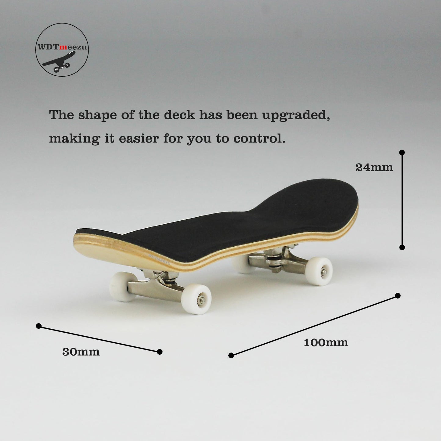 WDTMEEZU Wood Finger Skateboard Professional Fingerboards Wheels with Bearings Mini Fingerboard-30mm Pharaoh