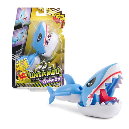 Untamed Bite Club Shark, Typhoon (Blue), Biting Creature, Prank Toy (Ages 5+)