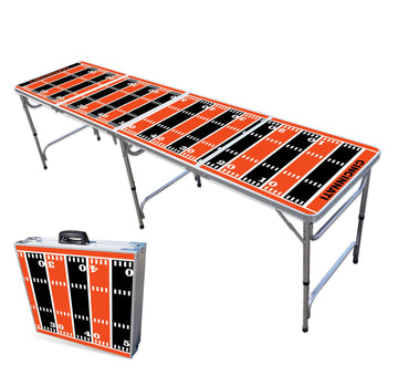 8-Foot Professional Beer Pong Table - Cincinnati Football Field