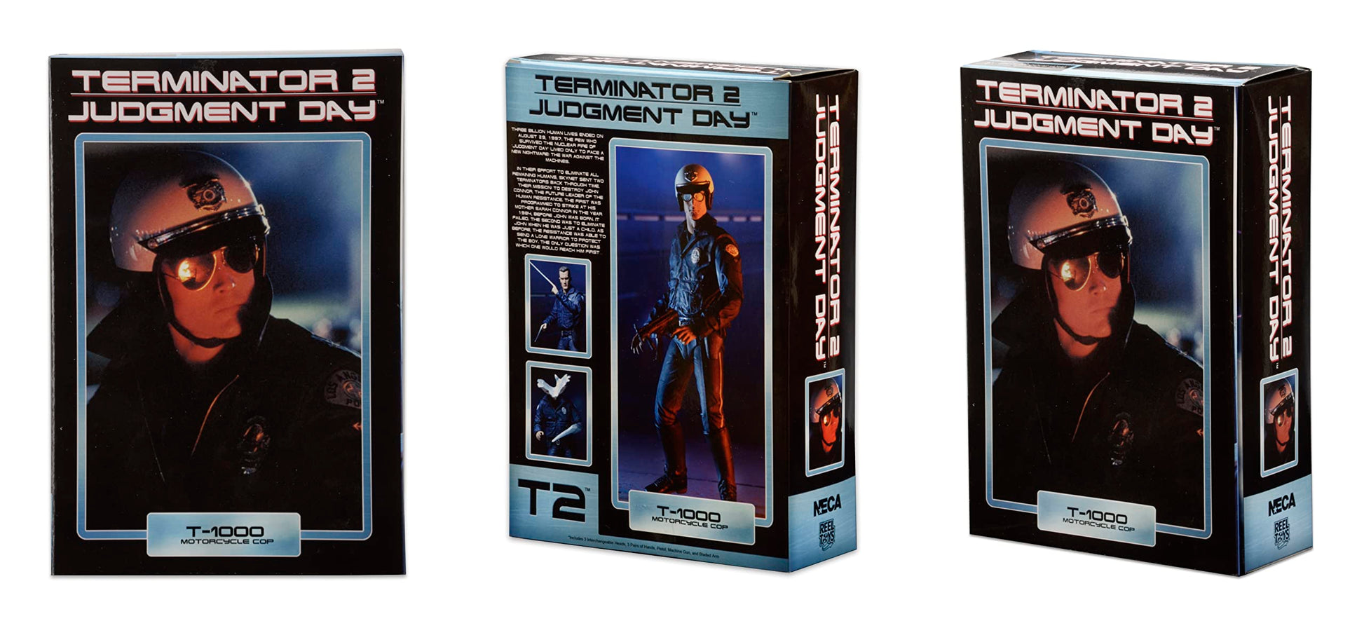 NECA - Ultimate T-1000 Motorcycle Cop Terminator Scale Action Figure, 7"