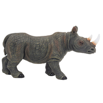 Gemini&Genius Rhino Animal Toy, Rhinoceros Figurine Toy, Wildlife World Action Figure, Great Gift, Collection, Cake Topper, Storytelling Prop and Room