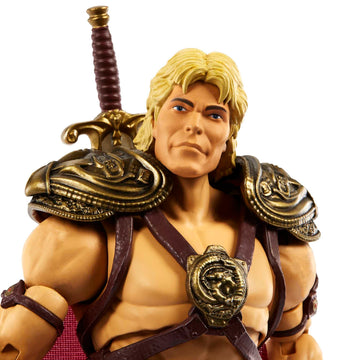 Masters of the Universe Masterverse Action Figure, He-Man Articulated MOTU Collectible with Swappable Parts & Accessories