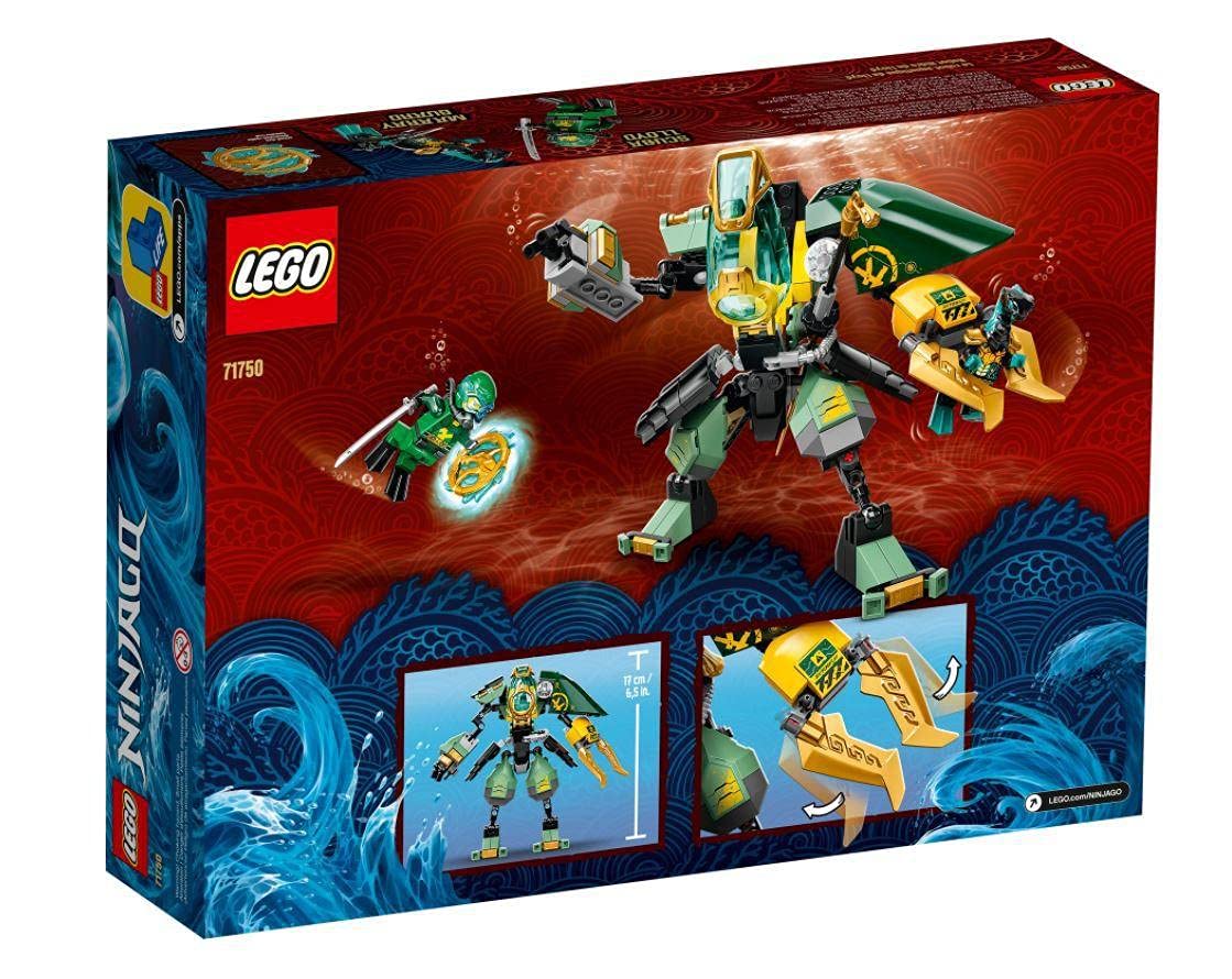 LEGO NINJAGO Lloyd’s Hydro Mech 71750 Building Kit, Underwater Playset with NINJAGO Lloyd and Mech; Role-Play Action for Boys and Girls Ages 7 and Up