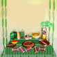 GANKTOWCOY 3 Packs Party Football Tablecloth?54"x 108"?, Football Theme Party Plastic Touchdown Table Cover for Super Bowl Sport Theme Party
