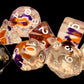 Sirius Dice SDZ000202 Translucent Purple44; Orange & Clear - Set of 7