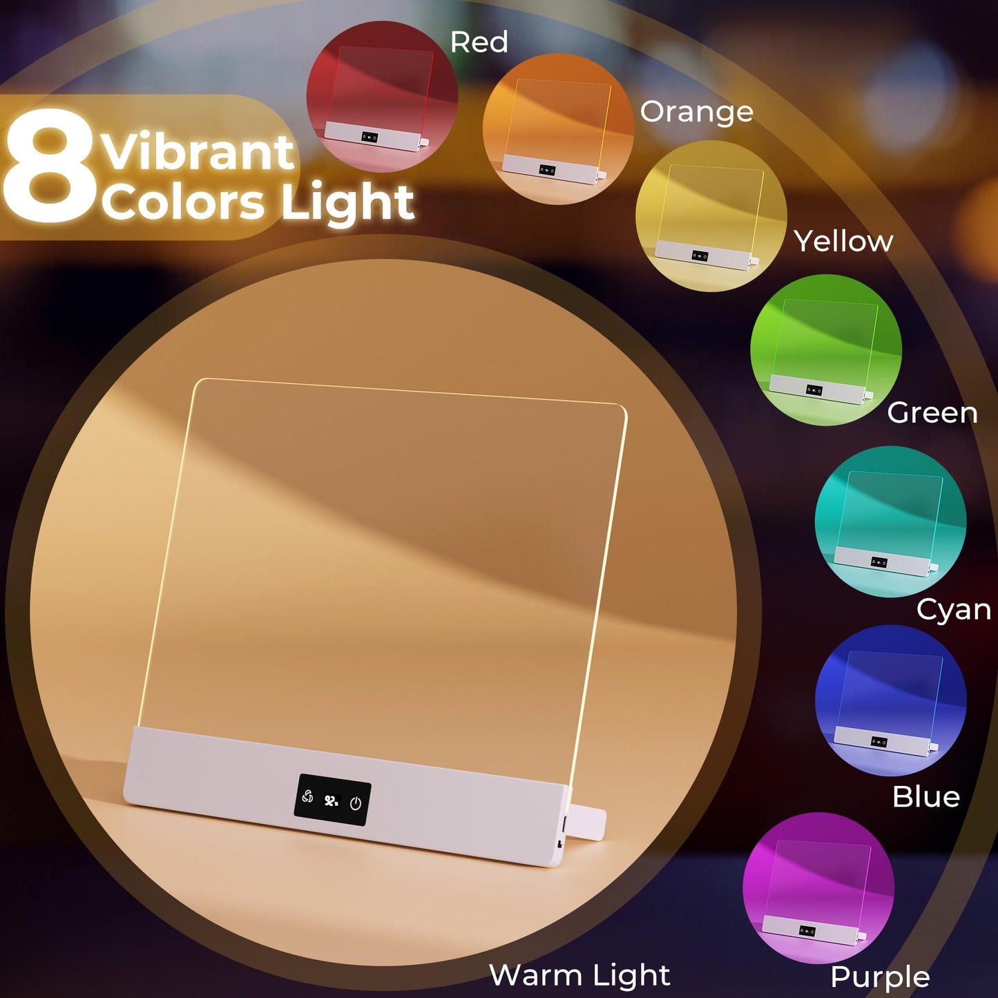 Rechargeable LED Drawing Board for Kids, Bawaslom Doodle Glow Pad, White