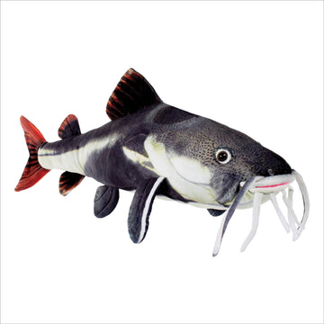 Real Planet™ Black Catfish Realistic Plush Stuffed Animal
