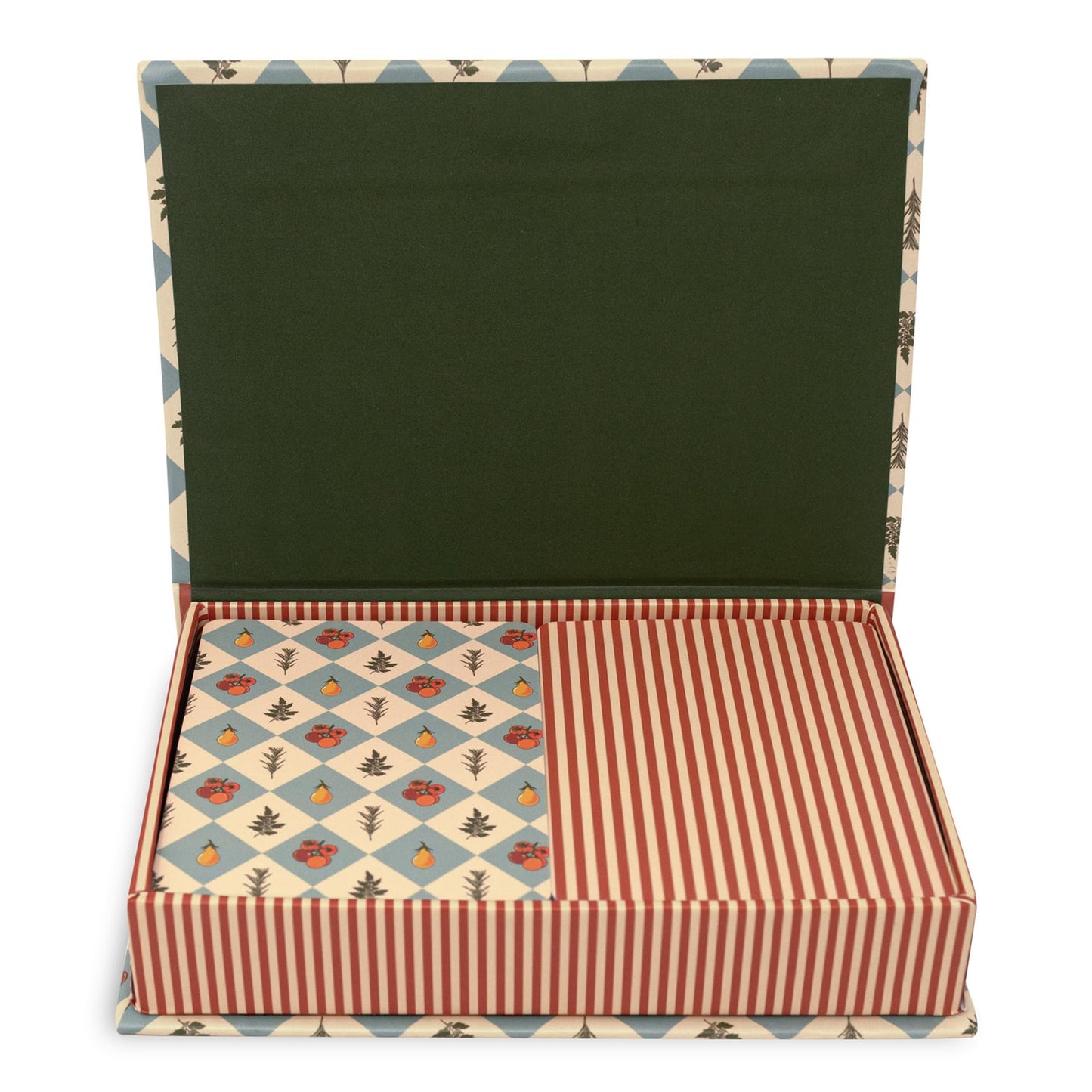 ban.do Set of 2 Decks of Playing Cards, Tomato Garden