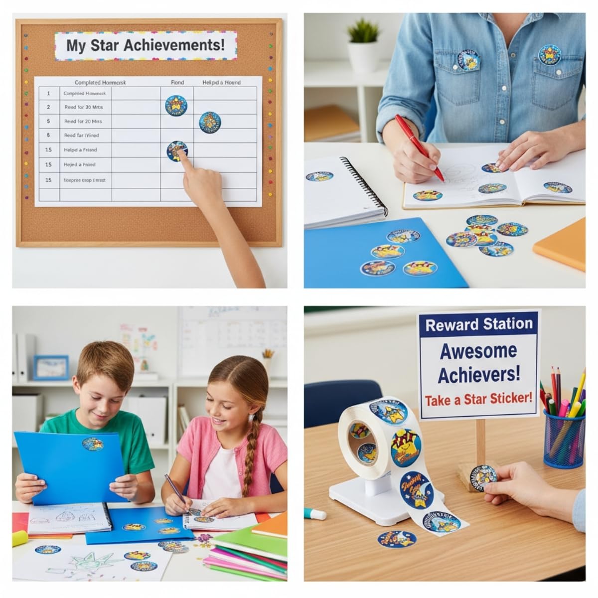 Star Student Stickers (100) - 1 Piece - Educational and Learning Activities for Kids