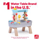 Step2 Rain Showers & Flow Kids Water Table, Outdoor Toddler Activity Table, 15-Piece Accessory Set, Ages 1.5+ Years Old, Multicolor (Gray, Blue, Red)