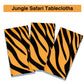 Adirasenotek 3Pack Tiger Stripe Tablecloths Party Decoration Animal Theme Tablecloths Jungle Table Cover 3D Print Table Cover for Jungle Party