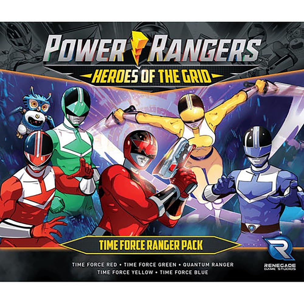Renegade Game Studios Power Rangers Time Force Expansion for Heroes of The Grid Board Game, 2-5 Players, Ages 14+